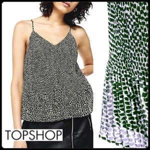 🆕Topshop Animal Pleated Camisole